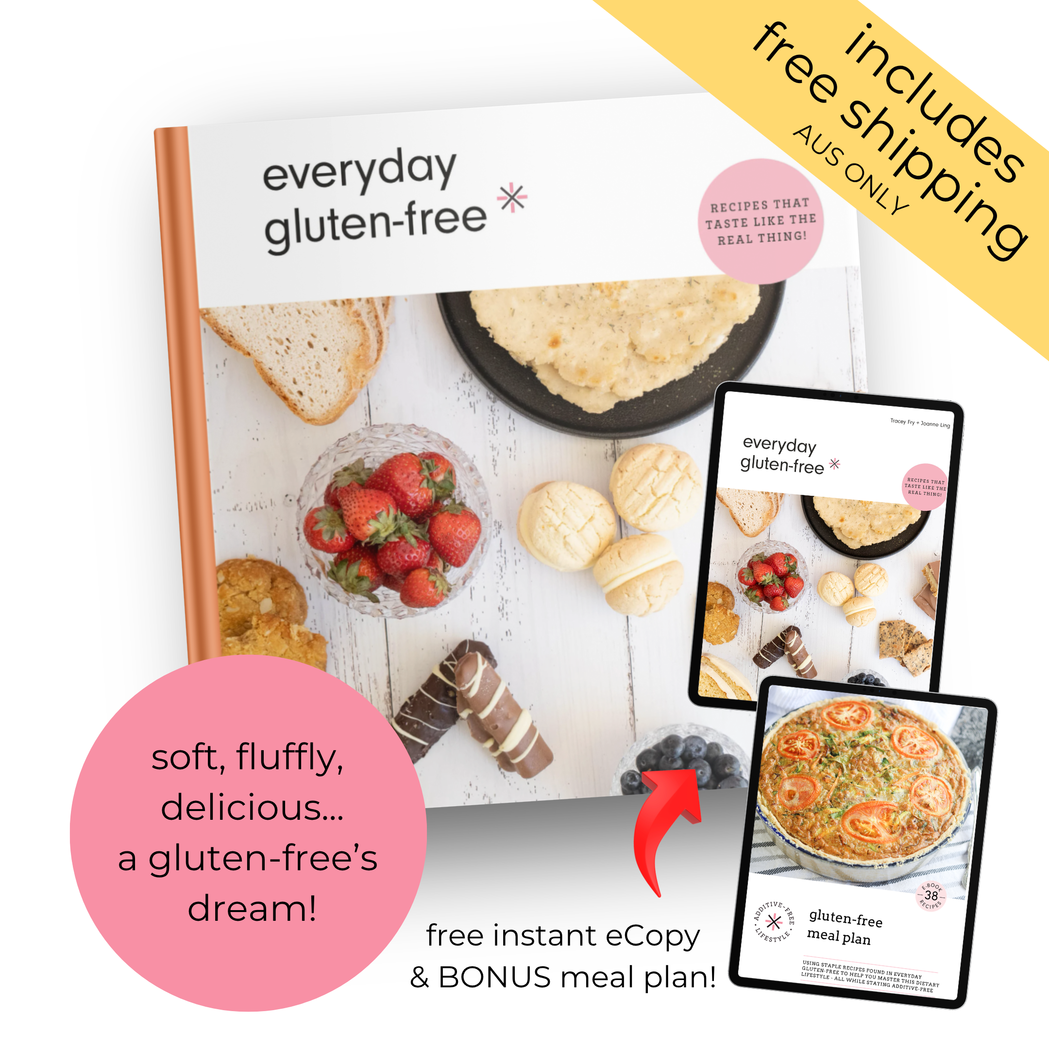 {presale} gluten-free, PAPERBACK version + BONUS 2 week meal plan